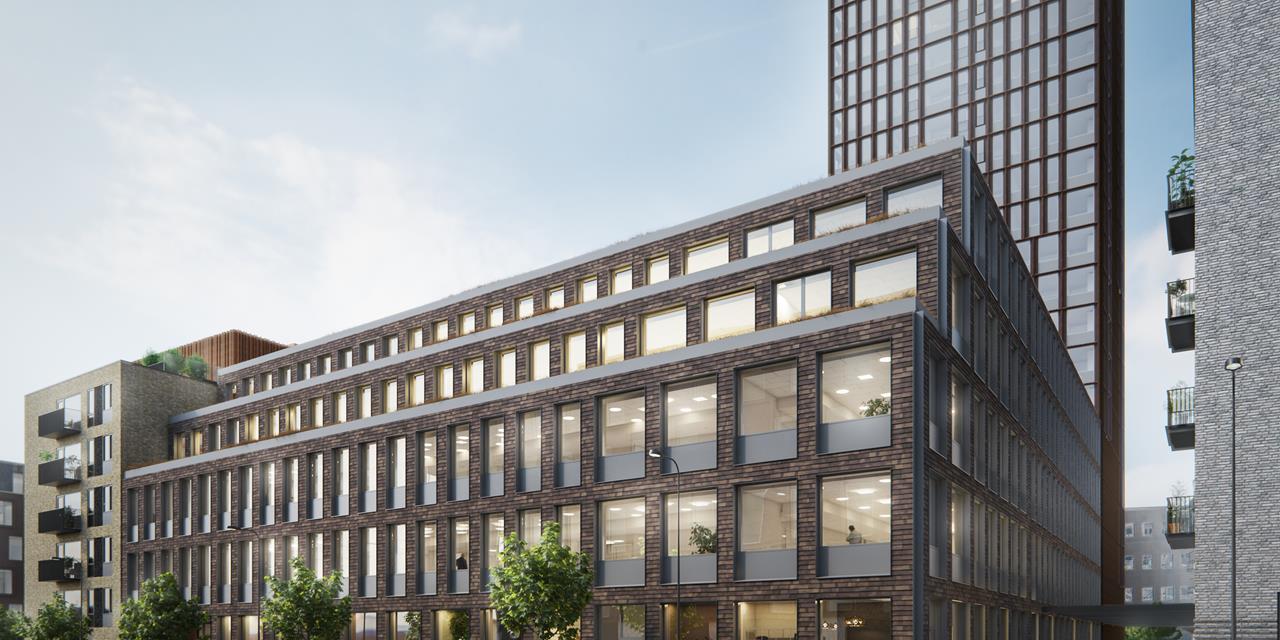 Facade til kontor i Forchhammer Hus Lagergade